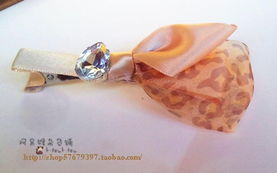 指尖復古風尚 阿呆猴原創手工絹紗鉆豹紋發夾，點亮酒紅甜美元旦