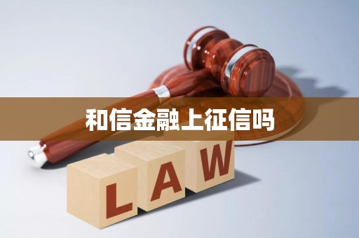 和信金融上征信嗎？— 探析企業(yè)征信服務(wù)機制與影響